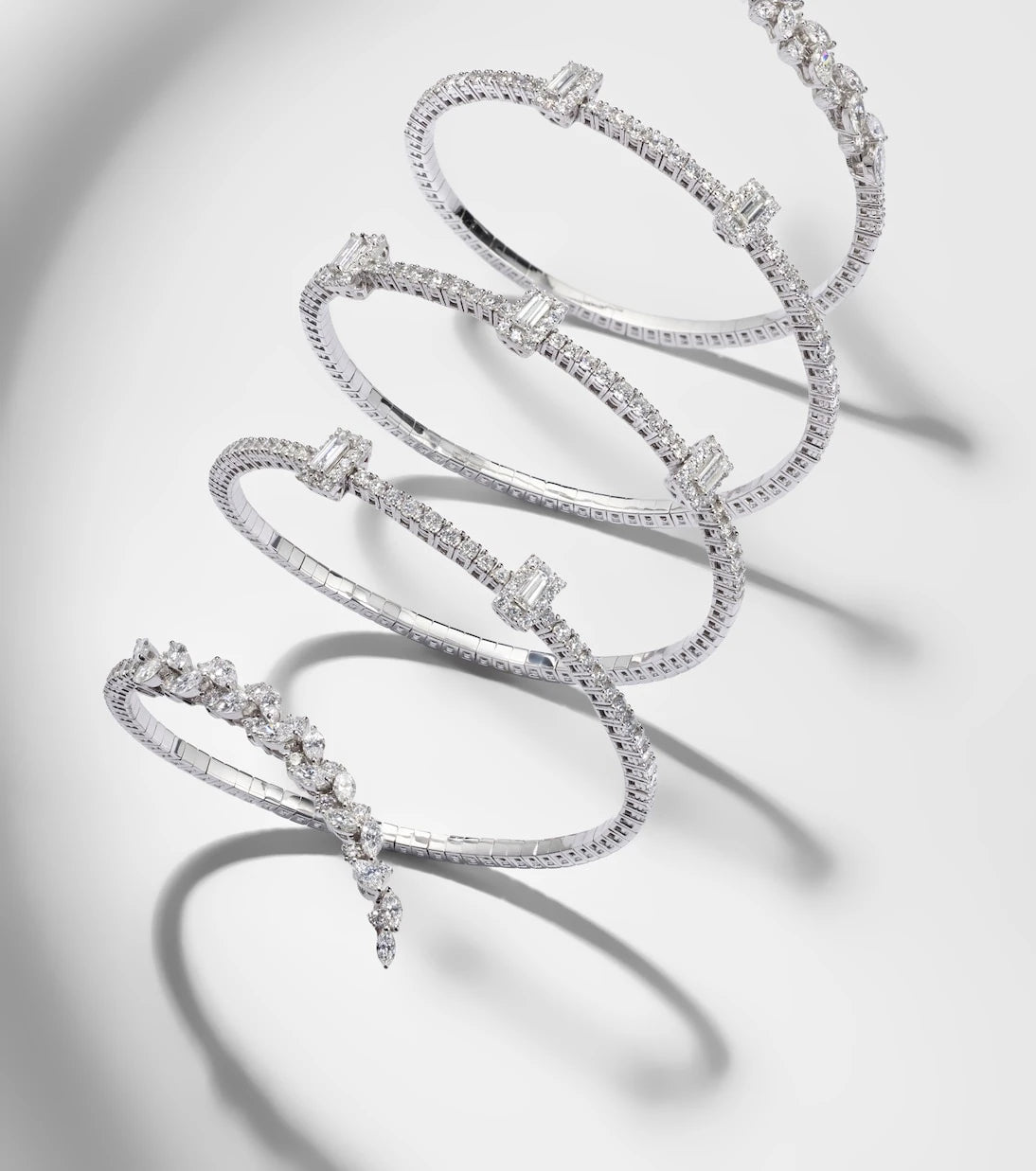 Yeprem - Y-Couture 18kt white gold bracelet with diamonds