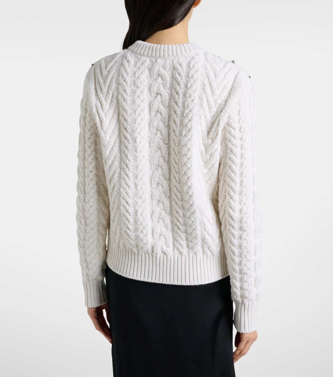 McQueen - Embellished wool and cashmere sweater