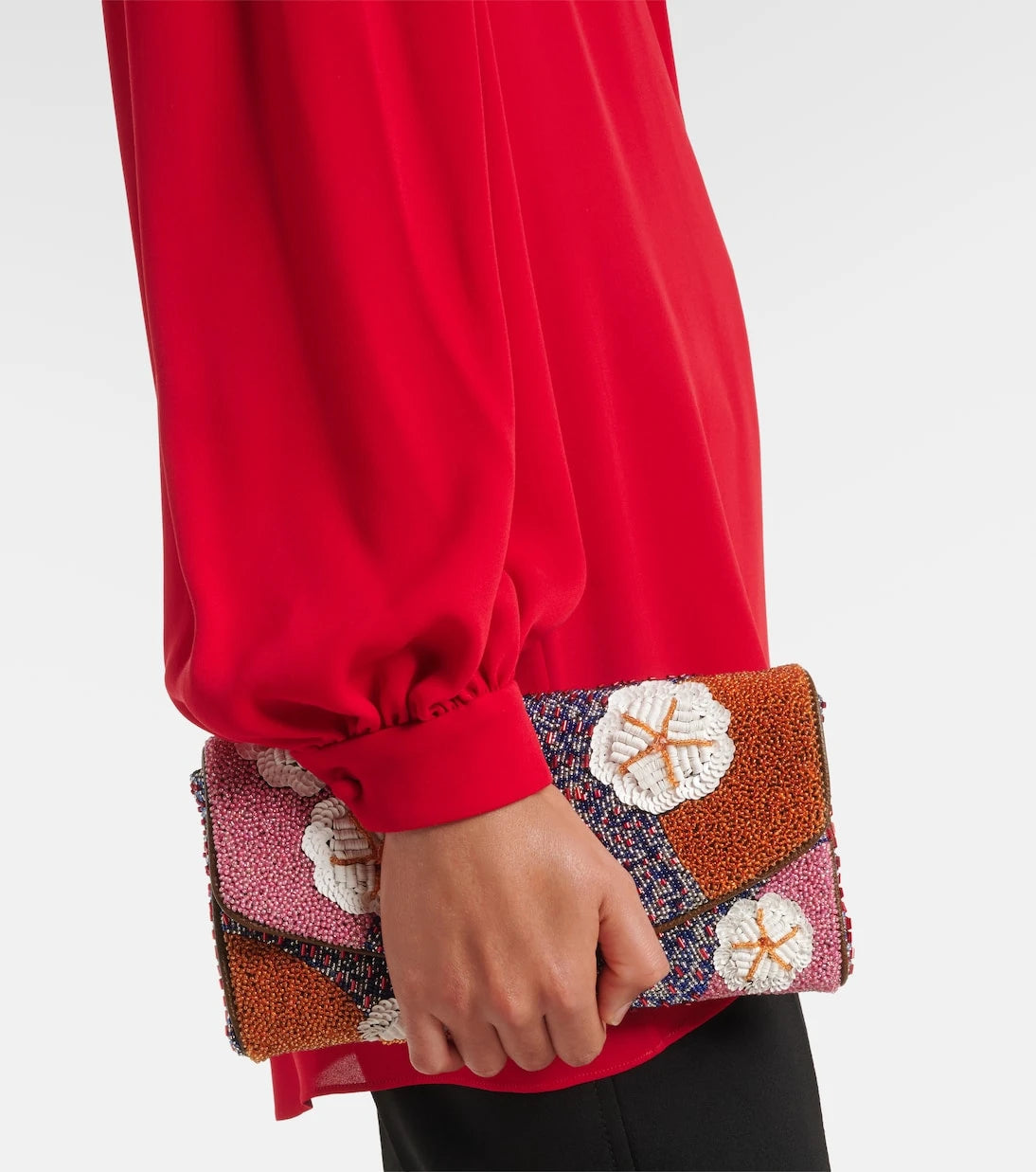 Valentino - Tie-neck silk georgette blouse