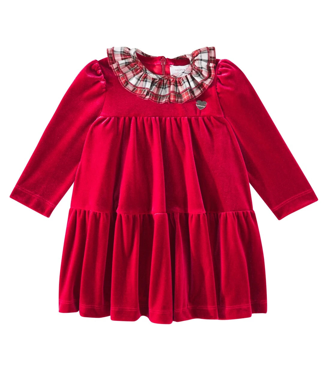 Monnalisa - Baby tartan tiered dress
