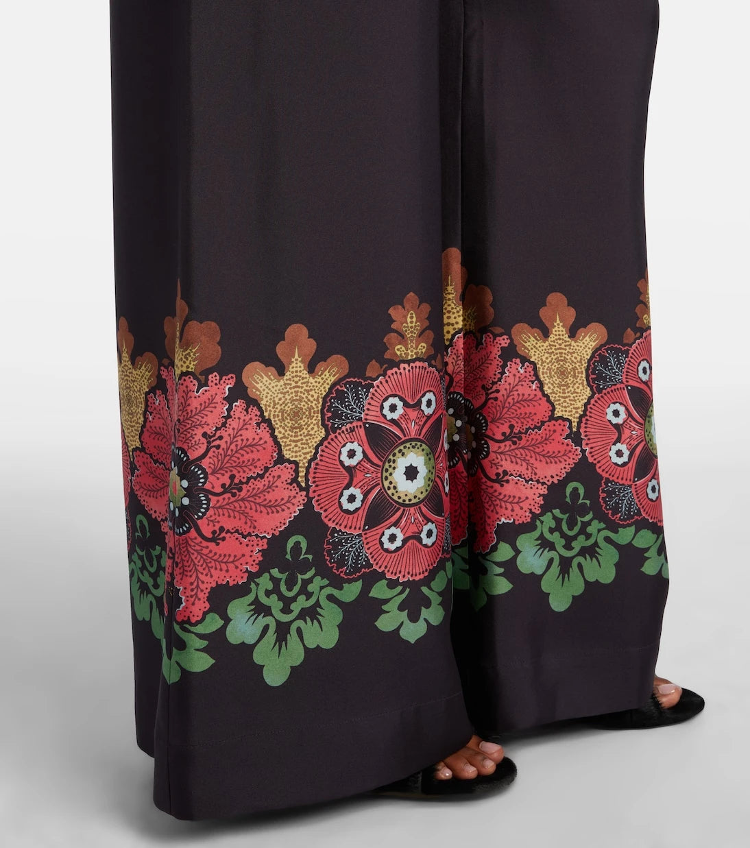 La DoubleJ - Printed silk twill palazzo pants