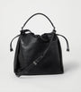 Brunello Cucinelli Black Medium Leather Mellow Bucket Bag