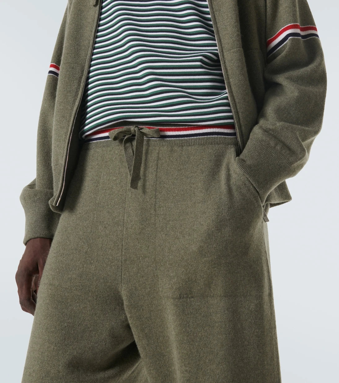 Thom Browne - RWB Stripe cashmere sweatpants