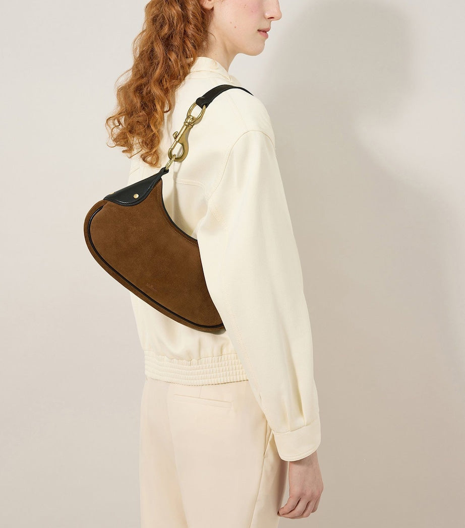 Mulberry Small Suede Hackney Shoulder Bag