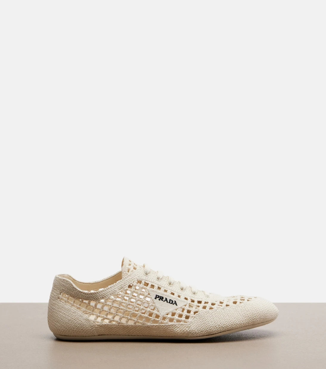 Prada - Collapse crochet sneakers