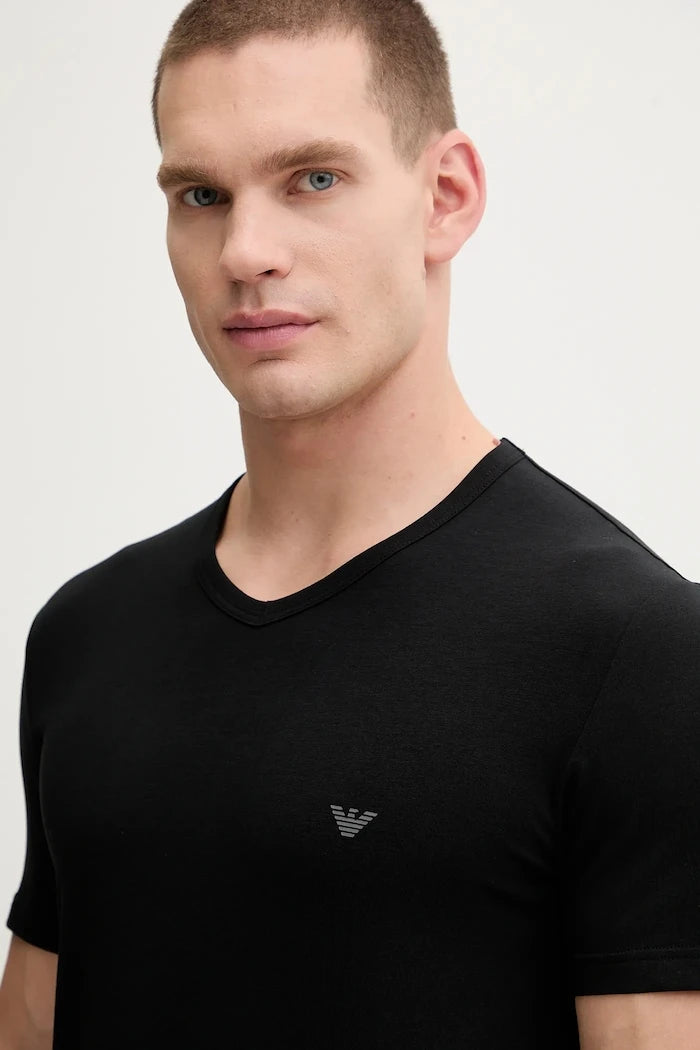 Emporio Armani Underwear basic erkek pamuk ve elastan tişört 2 adet