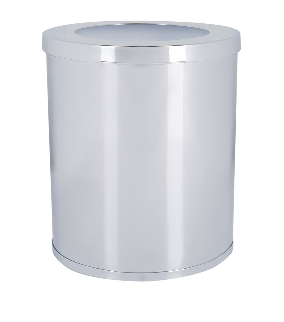 Cylinder Chome Bathroom Bin