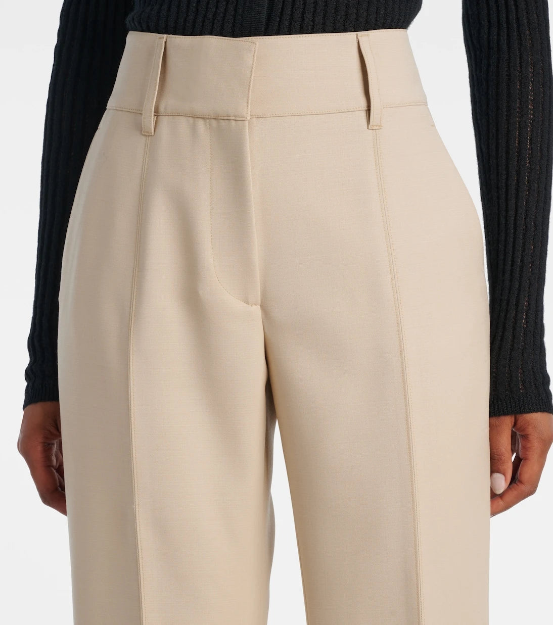 Gabriela Hearst - Rhein high-rise wool flared pants