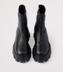 Prada Black Nappa Leather Monolith Ankle Boots