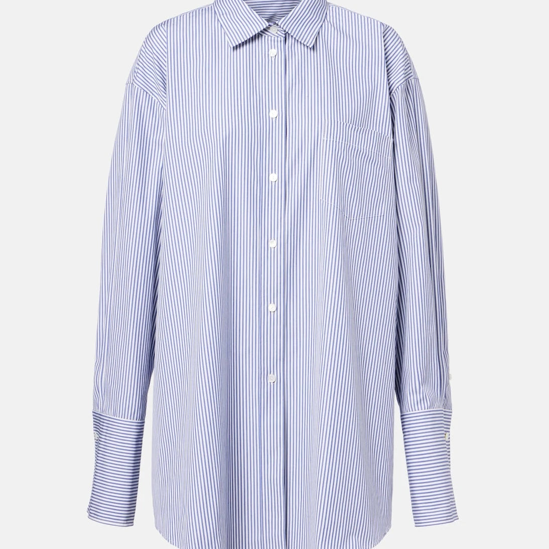 The Row - Ment Bengal stripe cotton poplin shirt