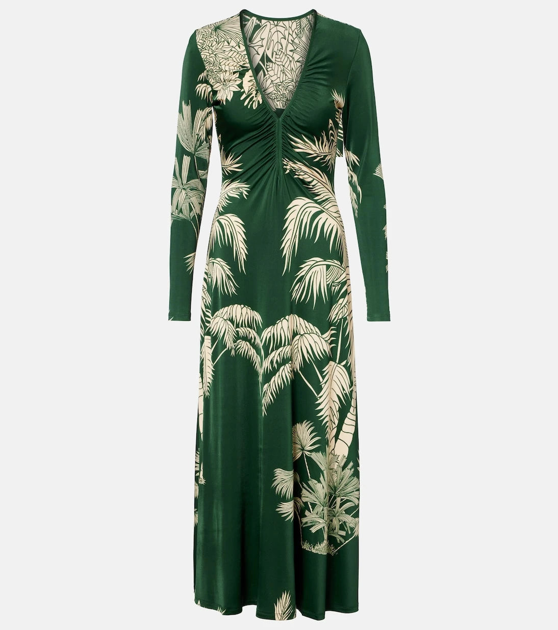 Johanna Ortiz - Printed ruched jersey midi dress