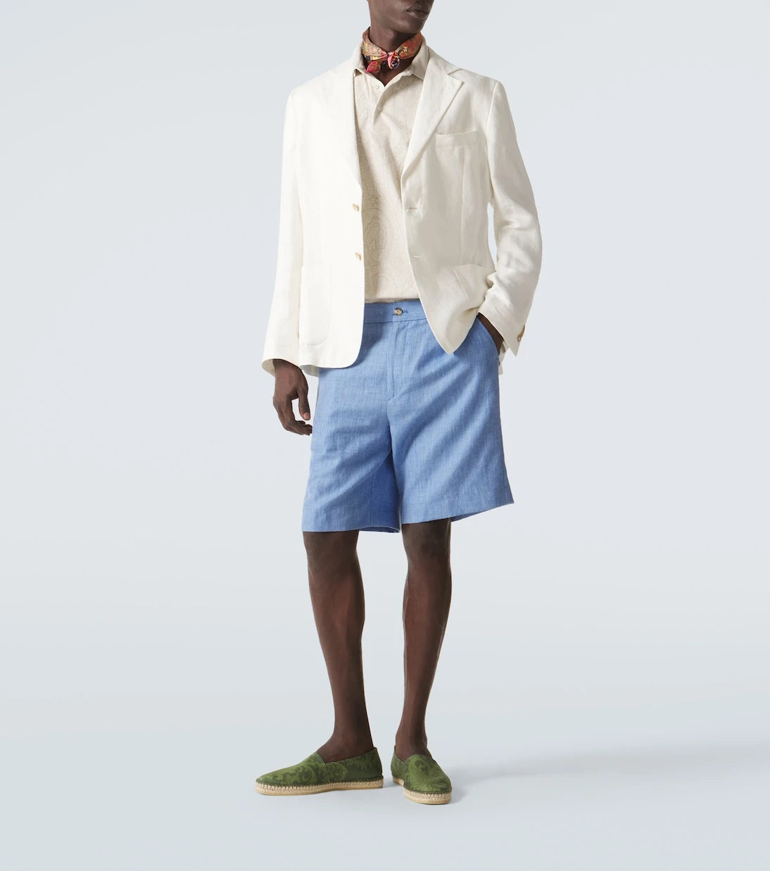 Etro - Paisley gabardine espadrilles