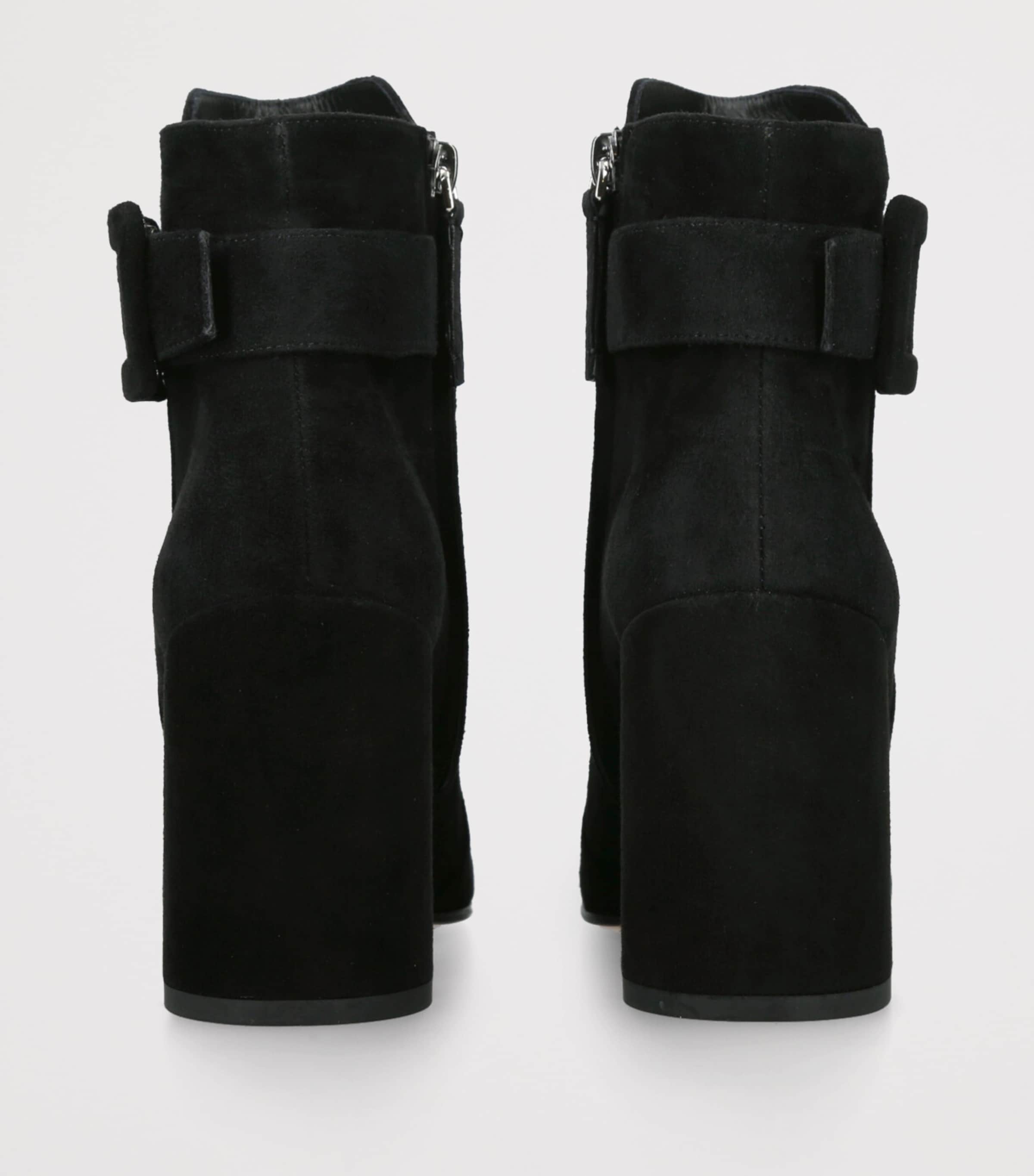 Roger Vivier Black Suede Polly Ankle Boots 85