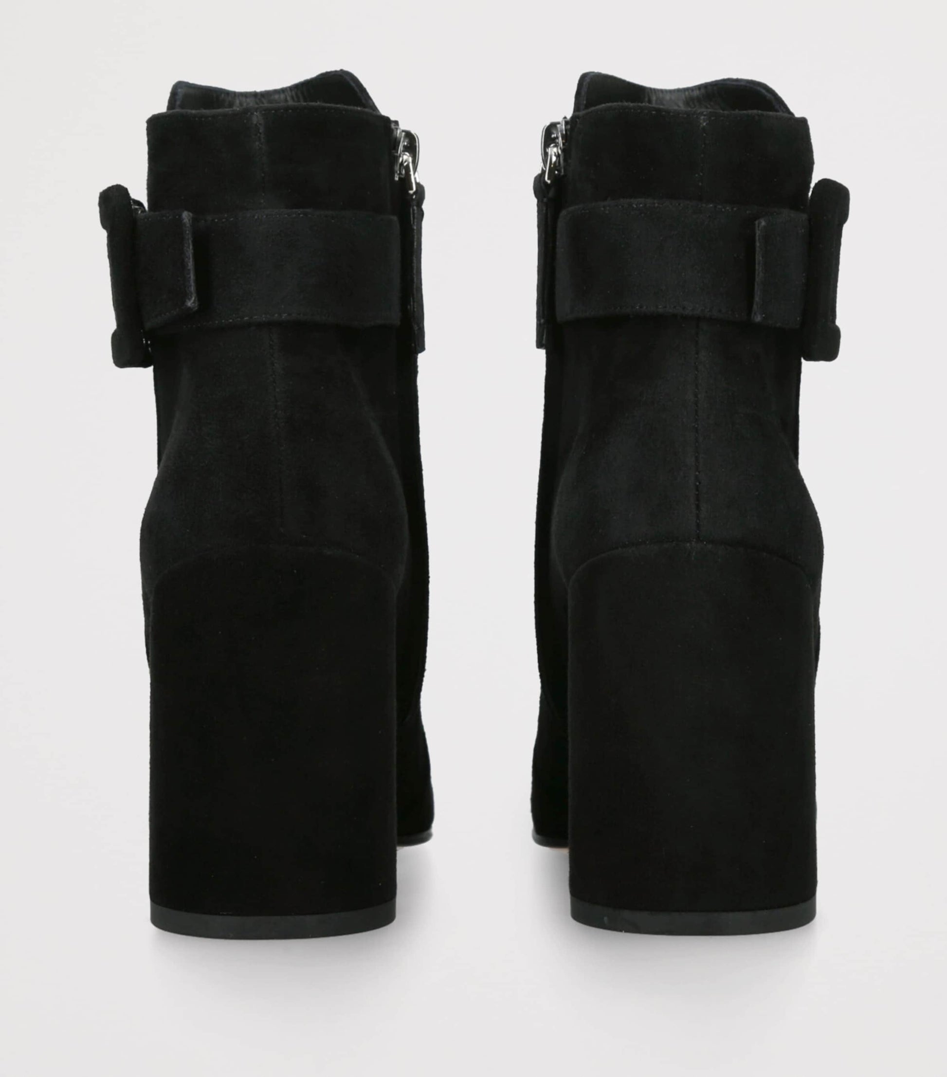 Roger Vivier Black Suede Polly Ankle Boots 85