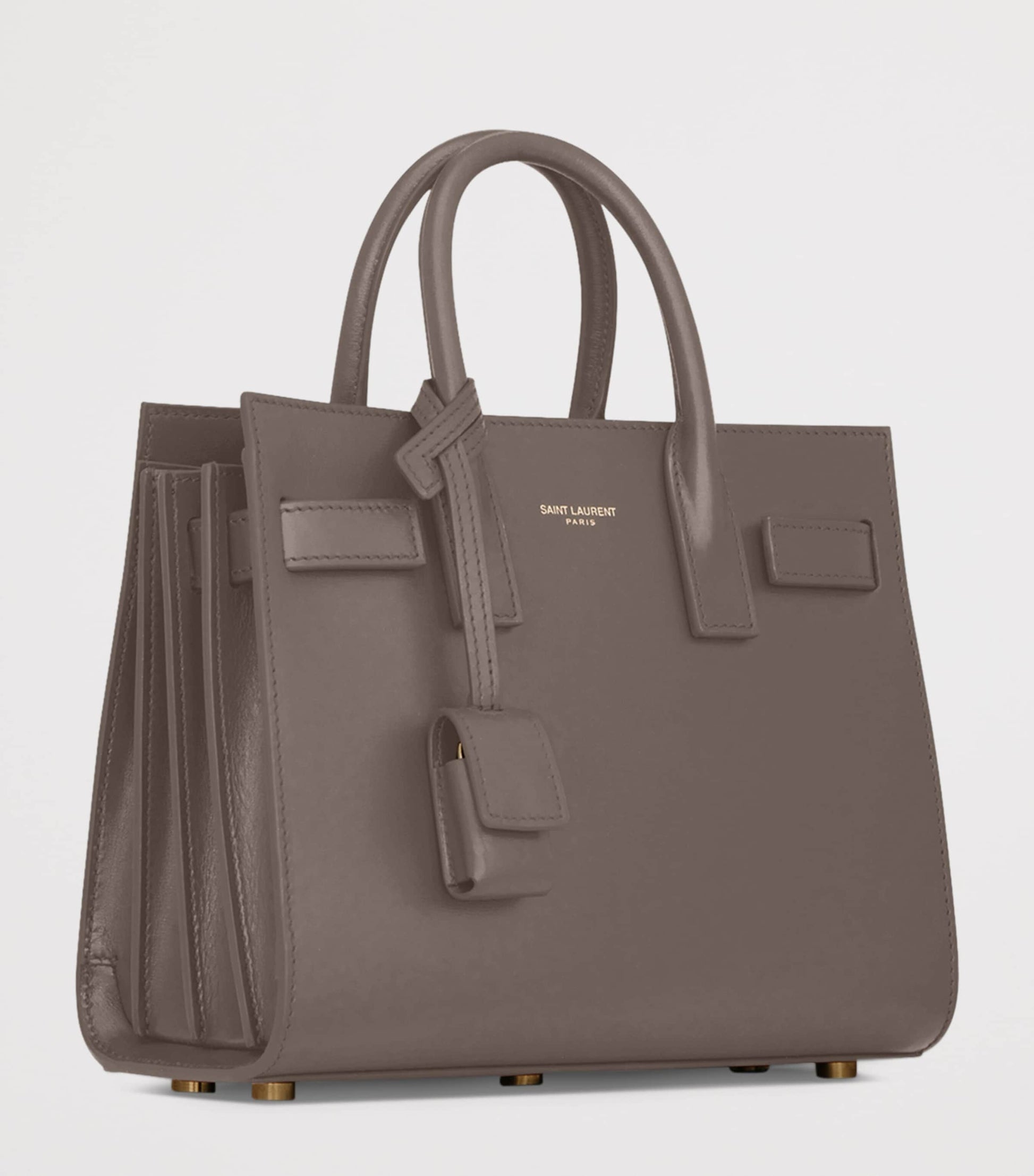 Saint Laurent Grey Nano Sac de Jour Tote Bag