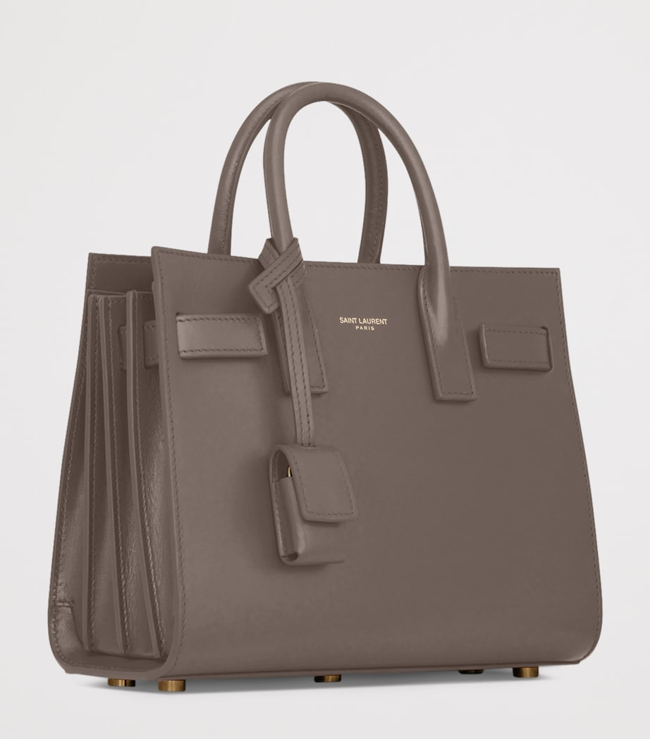 Saint Laurent Grey Nano Sac de Jour Tote Bag