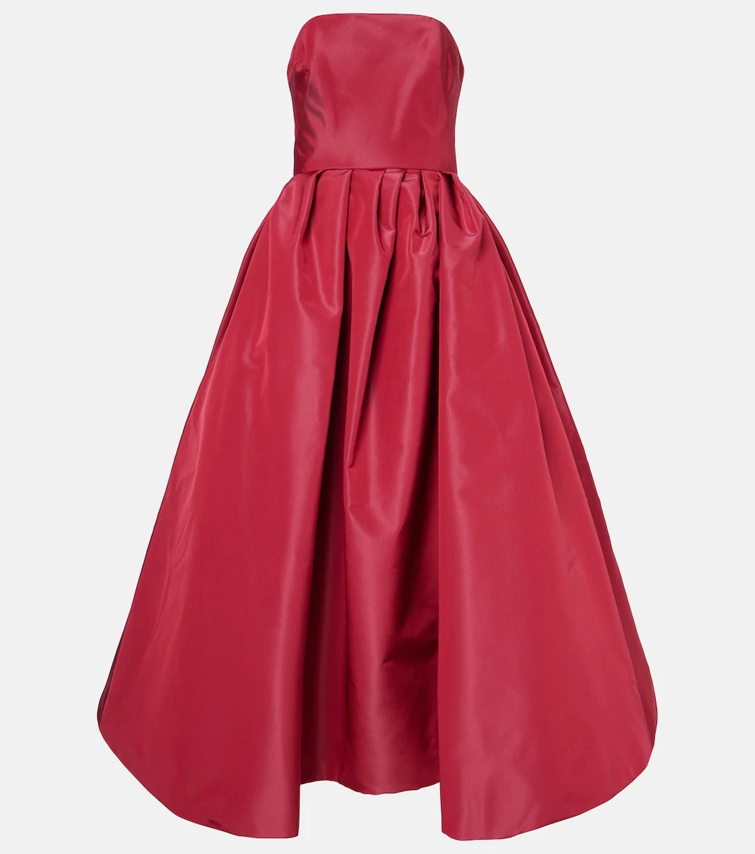Carolina Herrera - Strapless belted silk cocktail dress