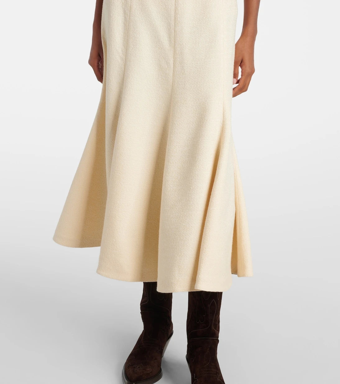 Gabriela Hearst - Selma flared silk midi skirt