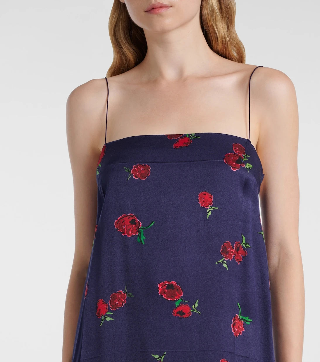 Khaite - Sicily printed twill slip dress