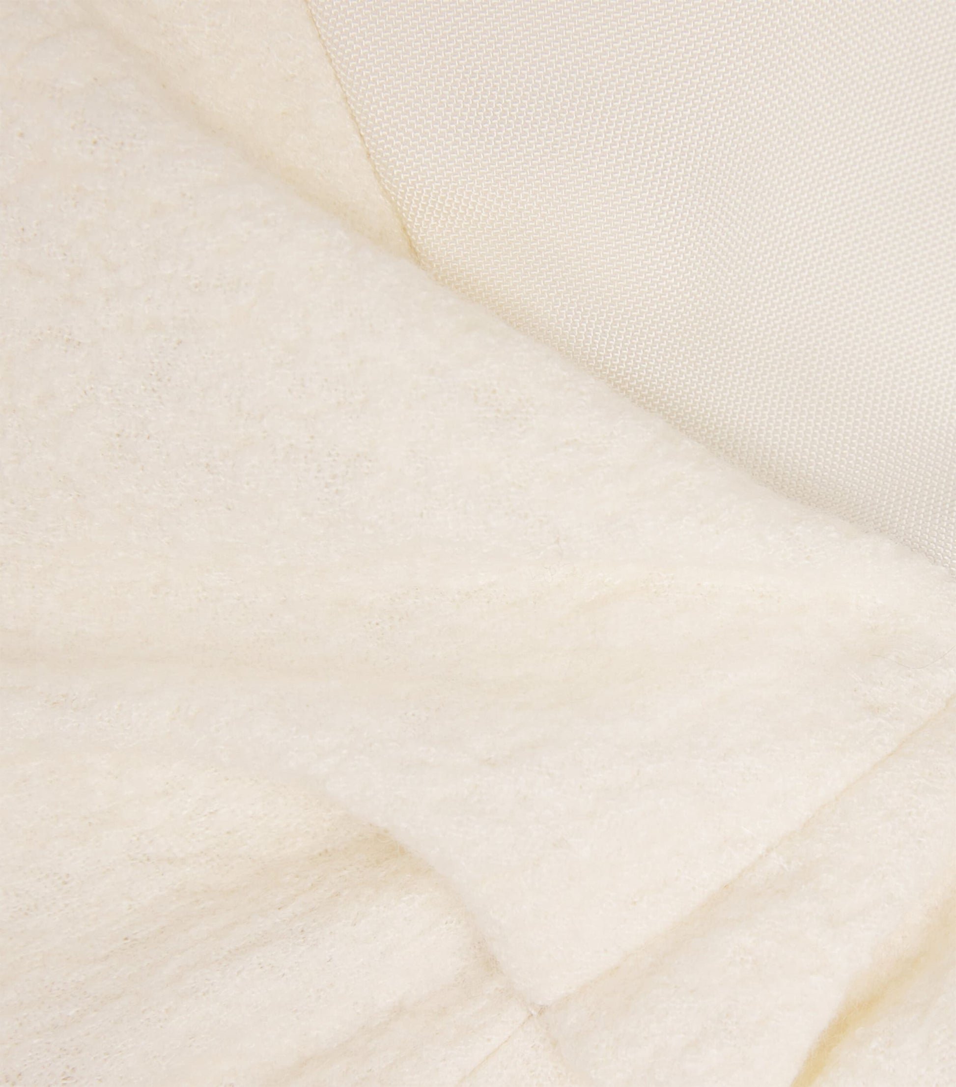 ESSE Studios Ivory Wool-Blend Bocla Midi Skirt