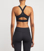 On Black Endurance Zip-Up Bra