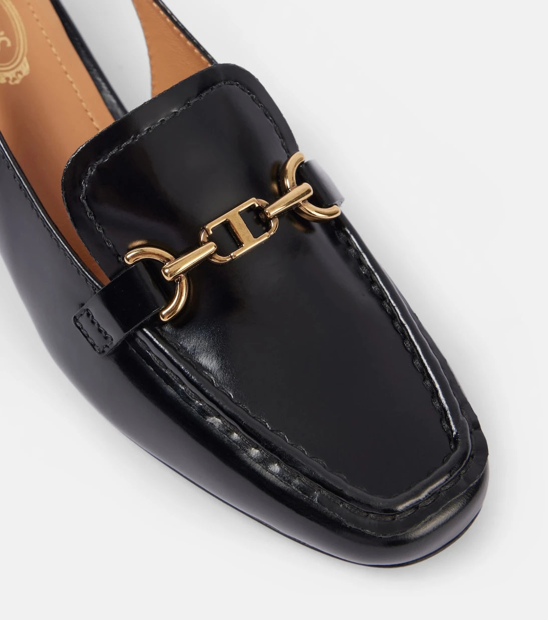 Tod's - 35 leather slingback pumps