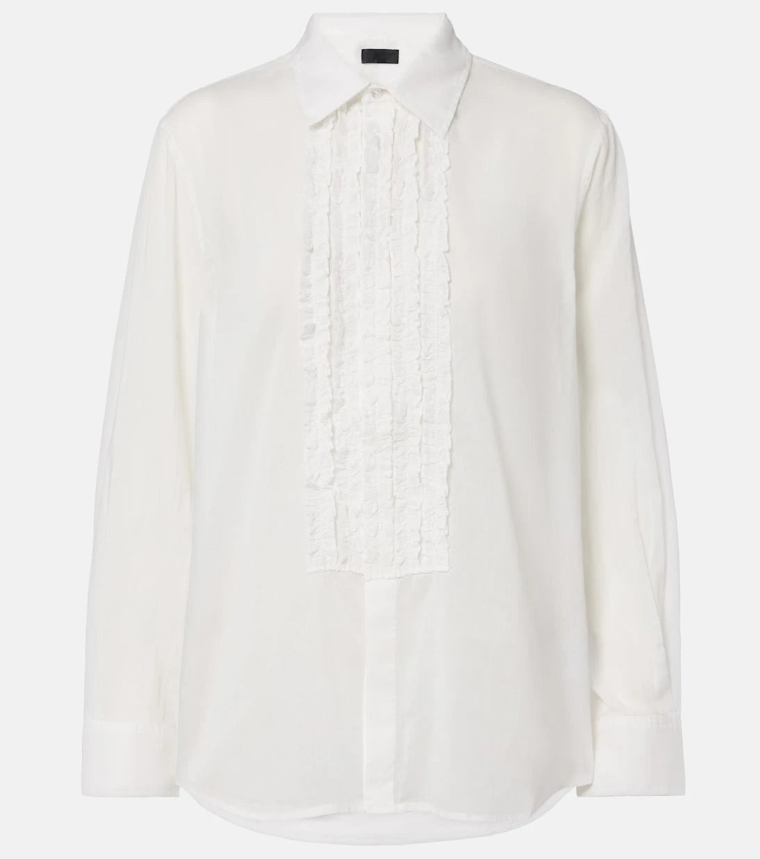Nili Lotan - Nathael ruffled cotton poplin shirt