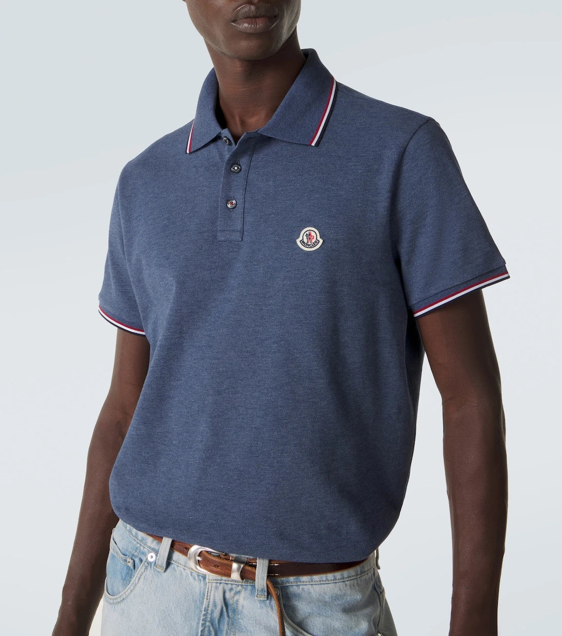 Moncler - Cotton piqué polo shirt