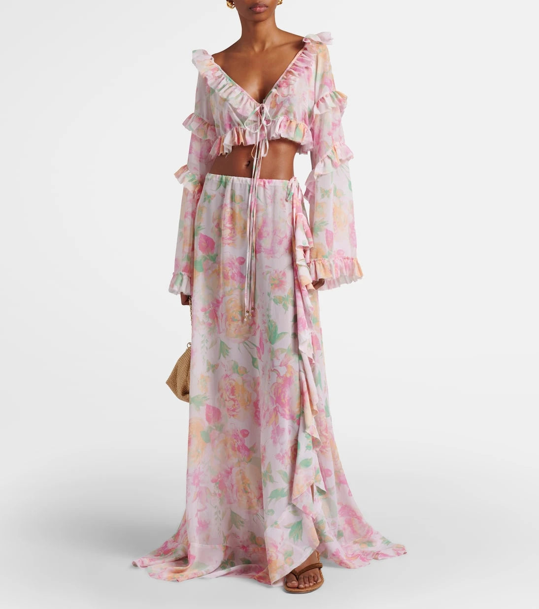 Bananhot - Clara floral maxi skirt
