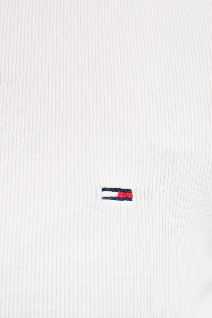 Tommy Jeans Kadın Pamuk ve Elastan Uzun Kollu Bluz
