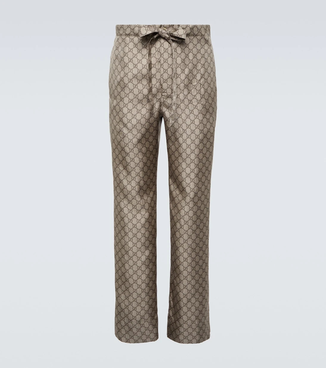 Gucci - GG silk straight pants