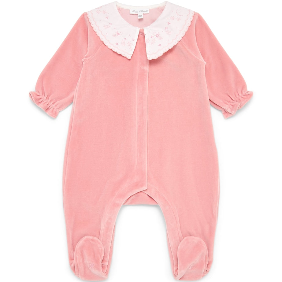 Cotton-Blend Velvet All-In-One (Newborn-24 Months)
