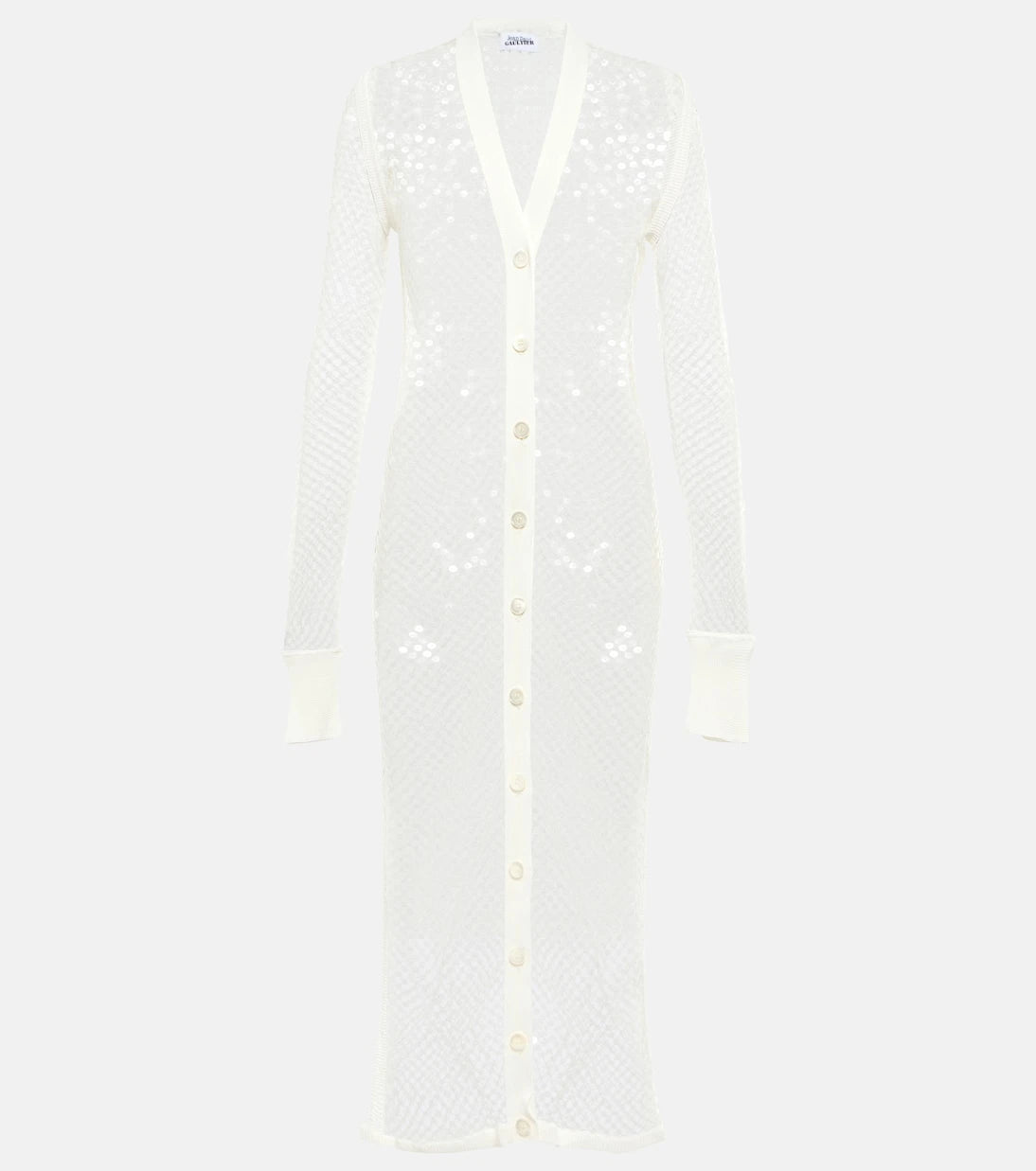 Jean Paul Gaultier - Sequined net midi dress