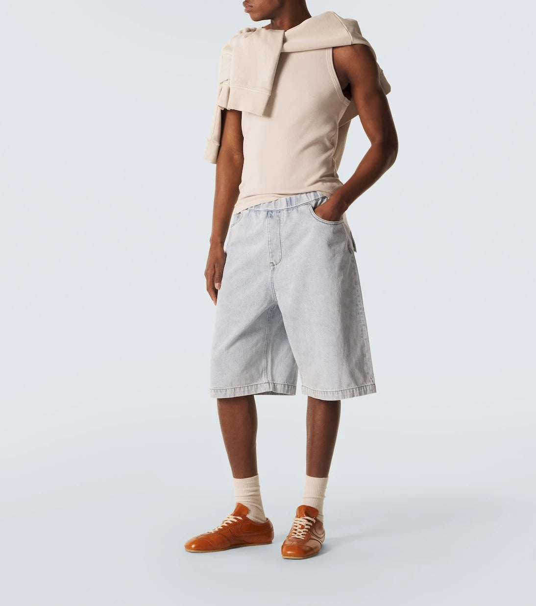 Entire Studios - Spar denim Bermuda shorts