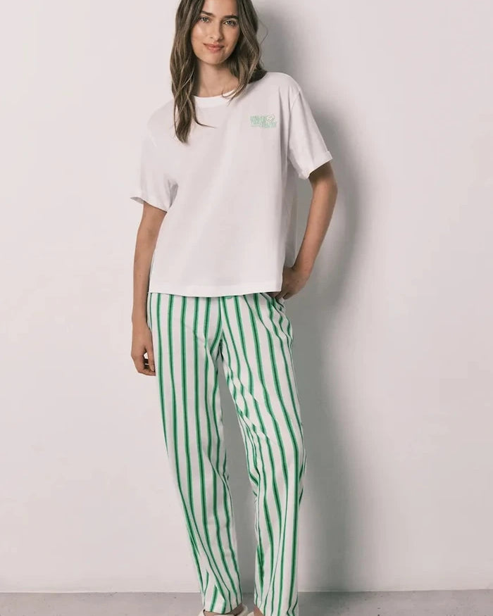 women'secret kadın pamuklu iki parçalı pijama