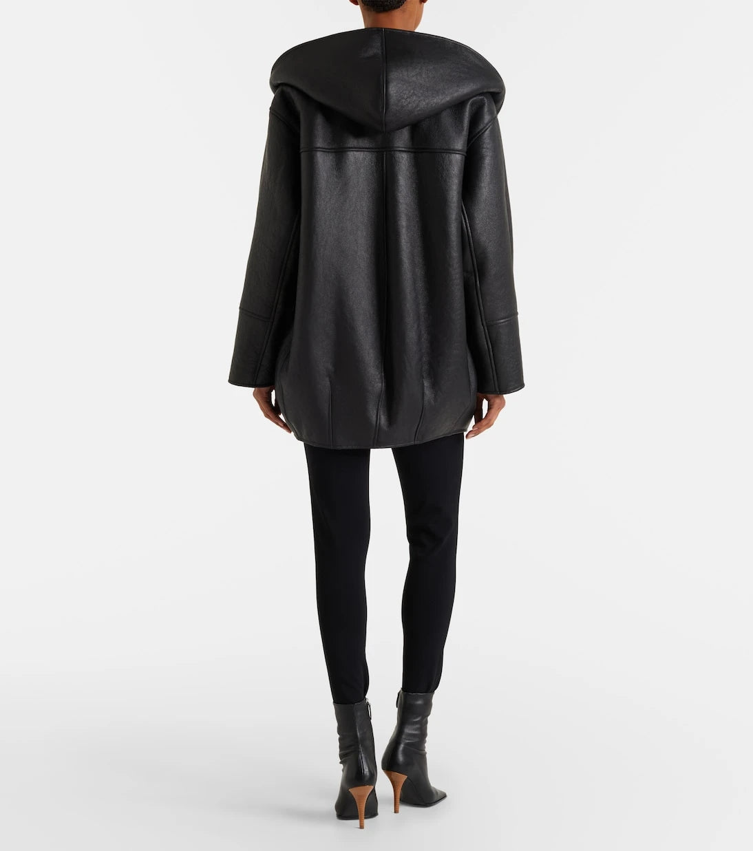 Alaïa - Shearling-lined leather coat