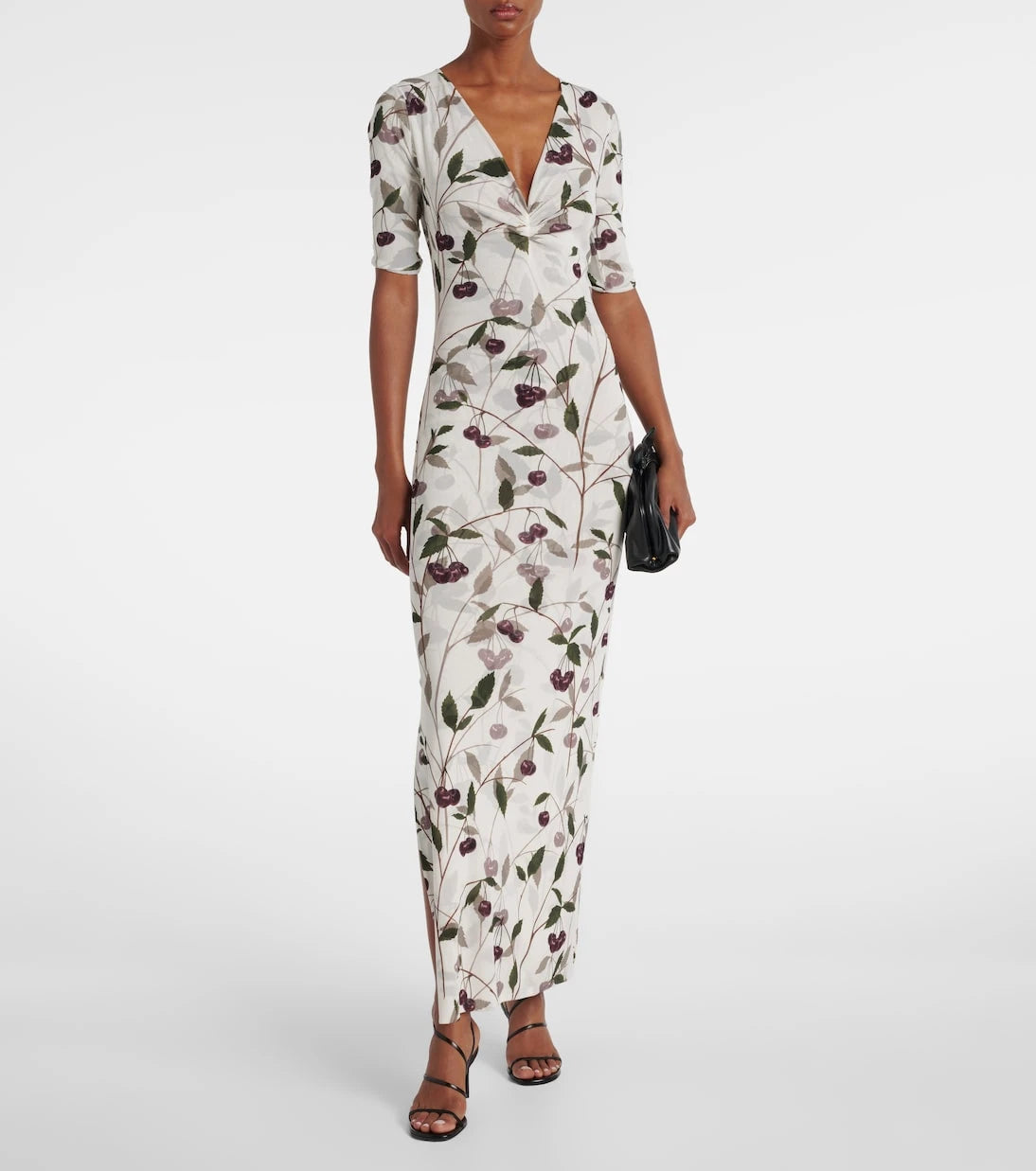 Stella McCartney - Printed mesh jersey maxi dress