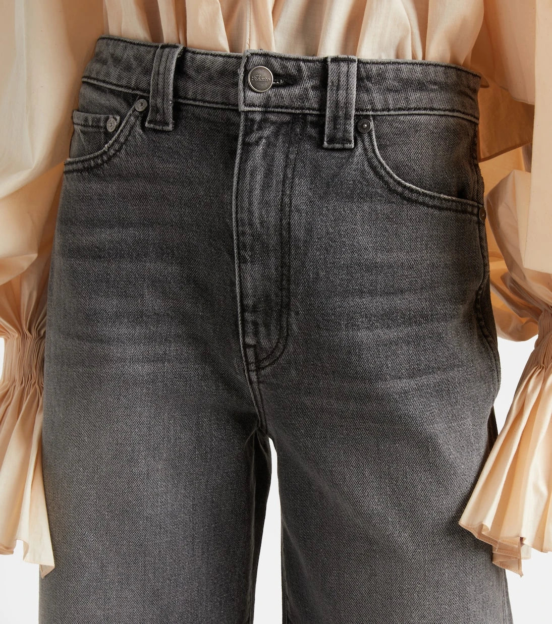 Khaite - Delina high-rise wide-leg jeans