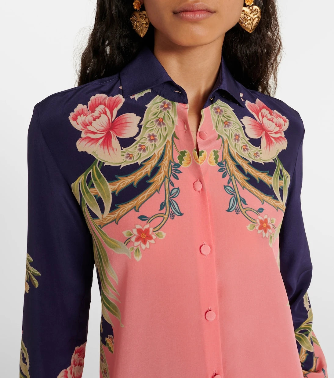 Etro - Printed silk shirt