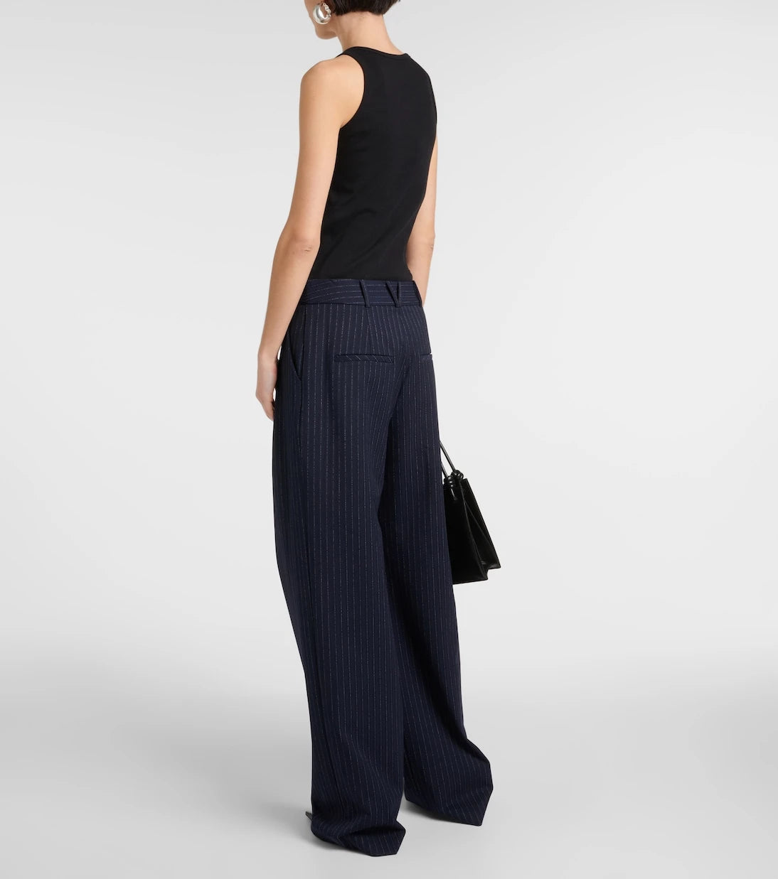 Veronica Beard - Heyser pinstripe high-rise wide-leg pants