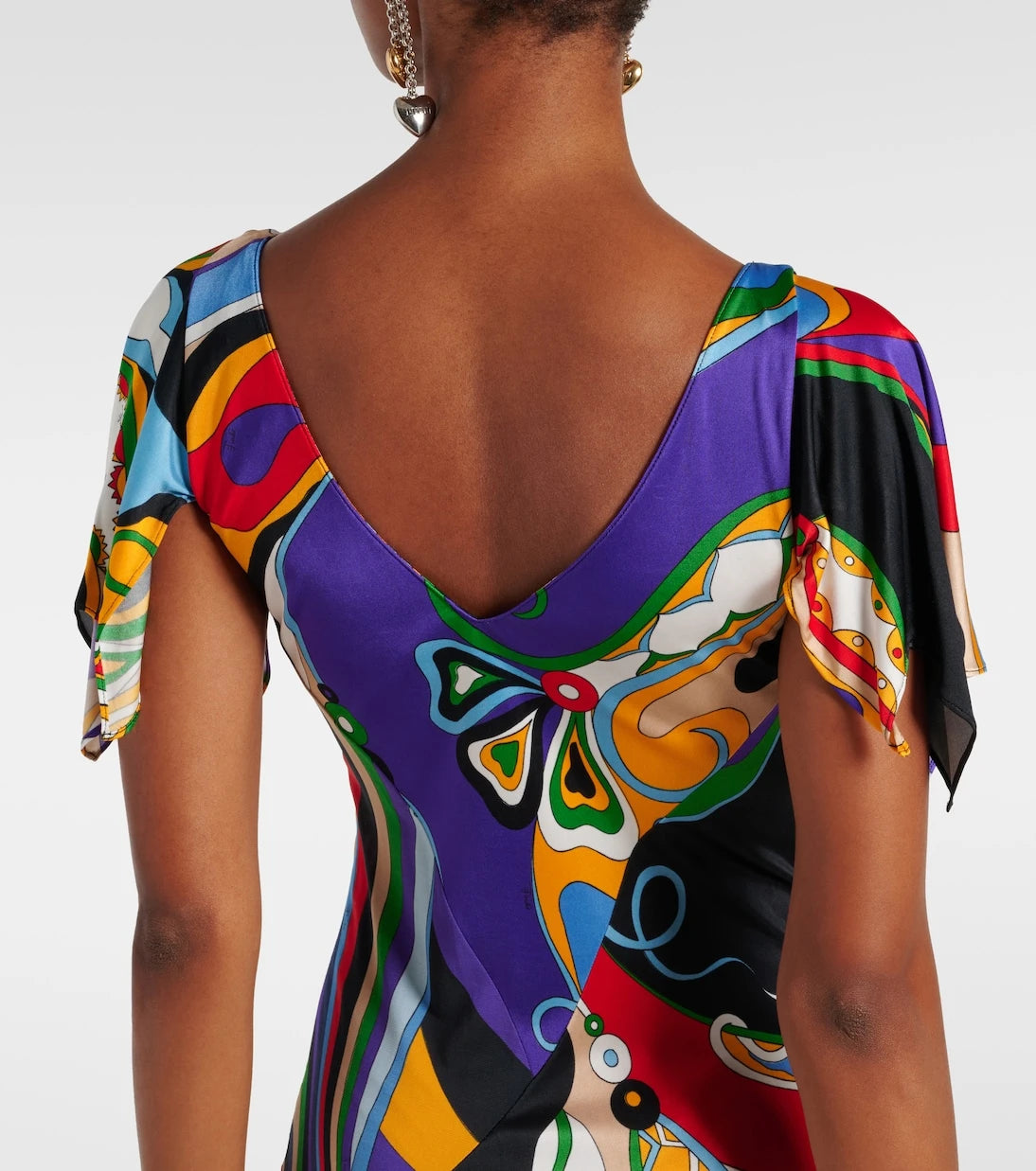 Pucci - Orchidee and Iride jersey gown