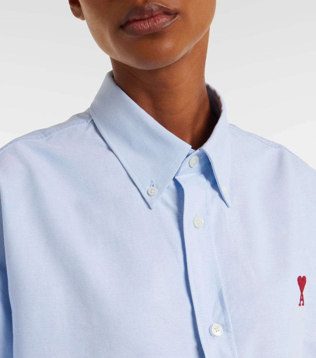 Ami Paris - Ami De Cœur cotton poplin shirt