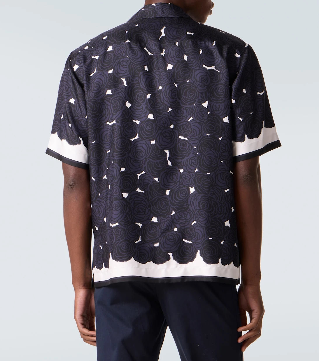 Givenchy - Çiçekli ipek bowling gömleği