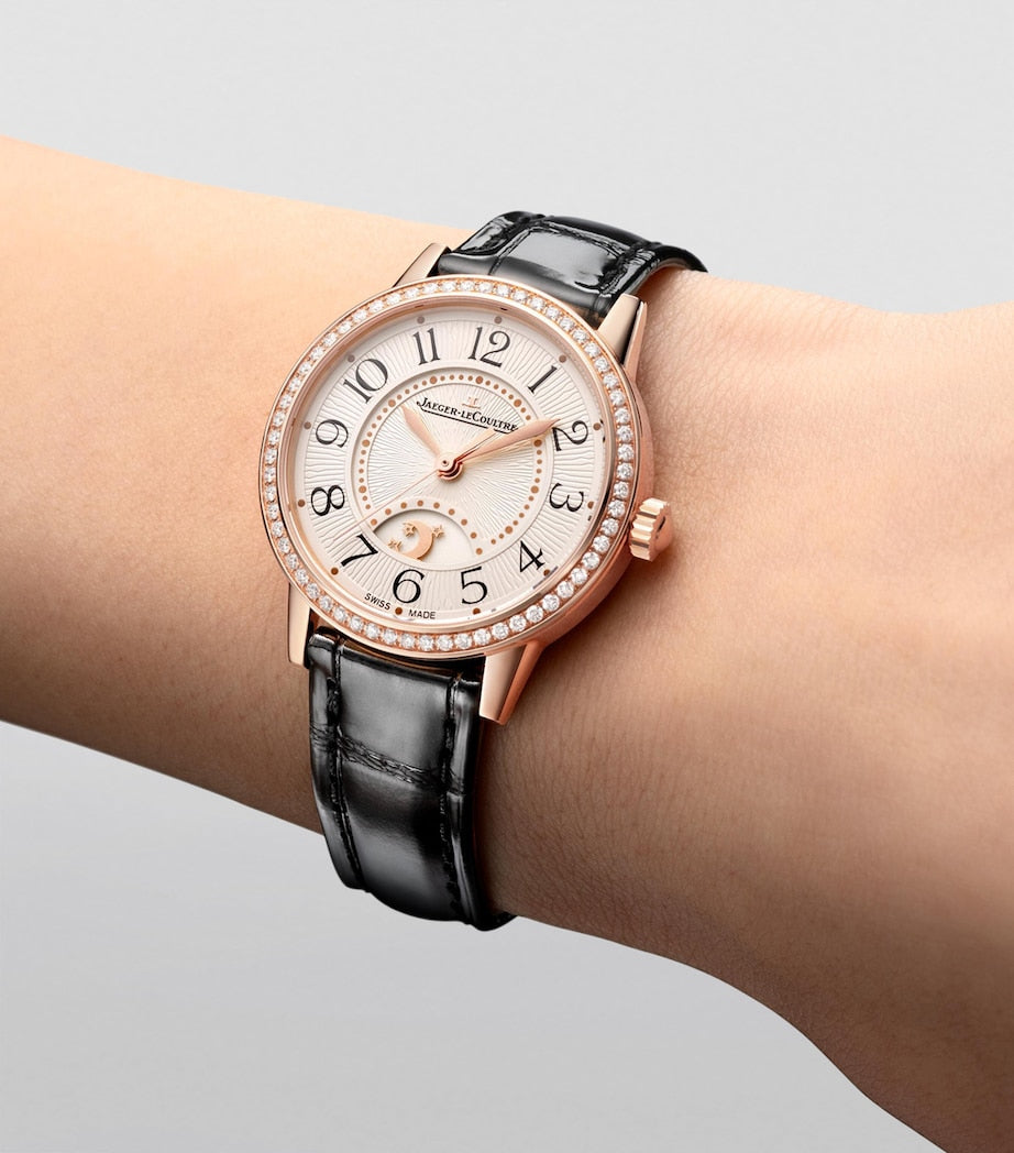 Small Pink Gold and Diamond Rendez-Vous Night & Day Watch 29mm