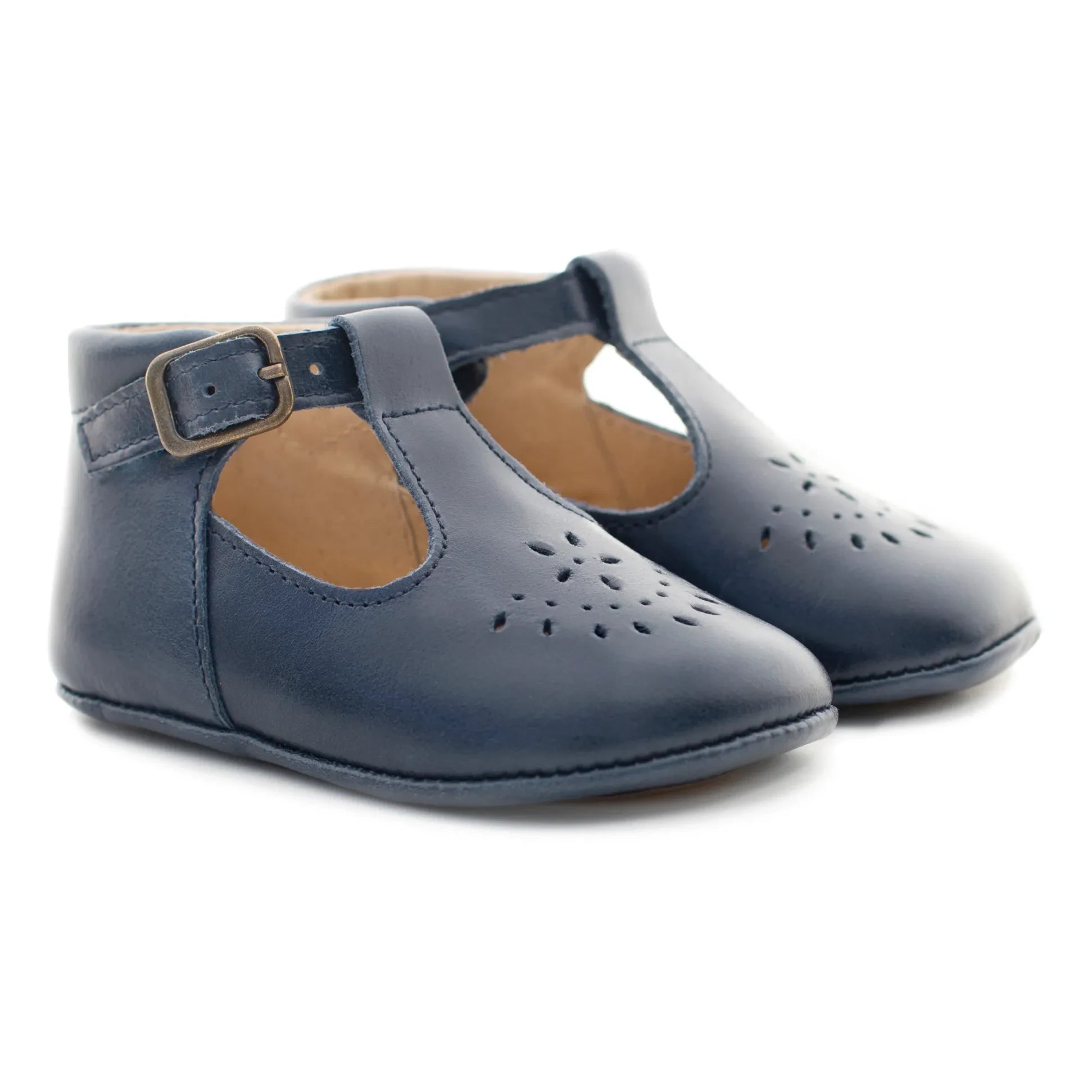 Poppée - Minimilton T-Bar Booties | Navy blue