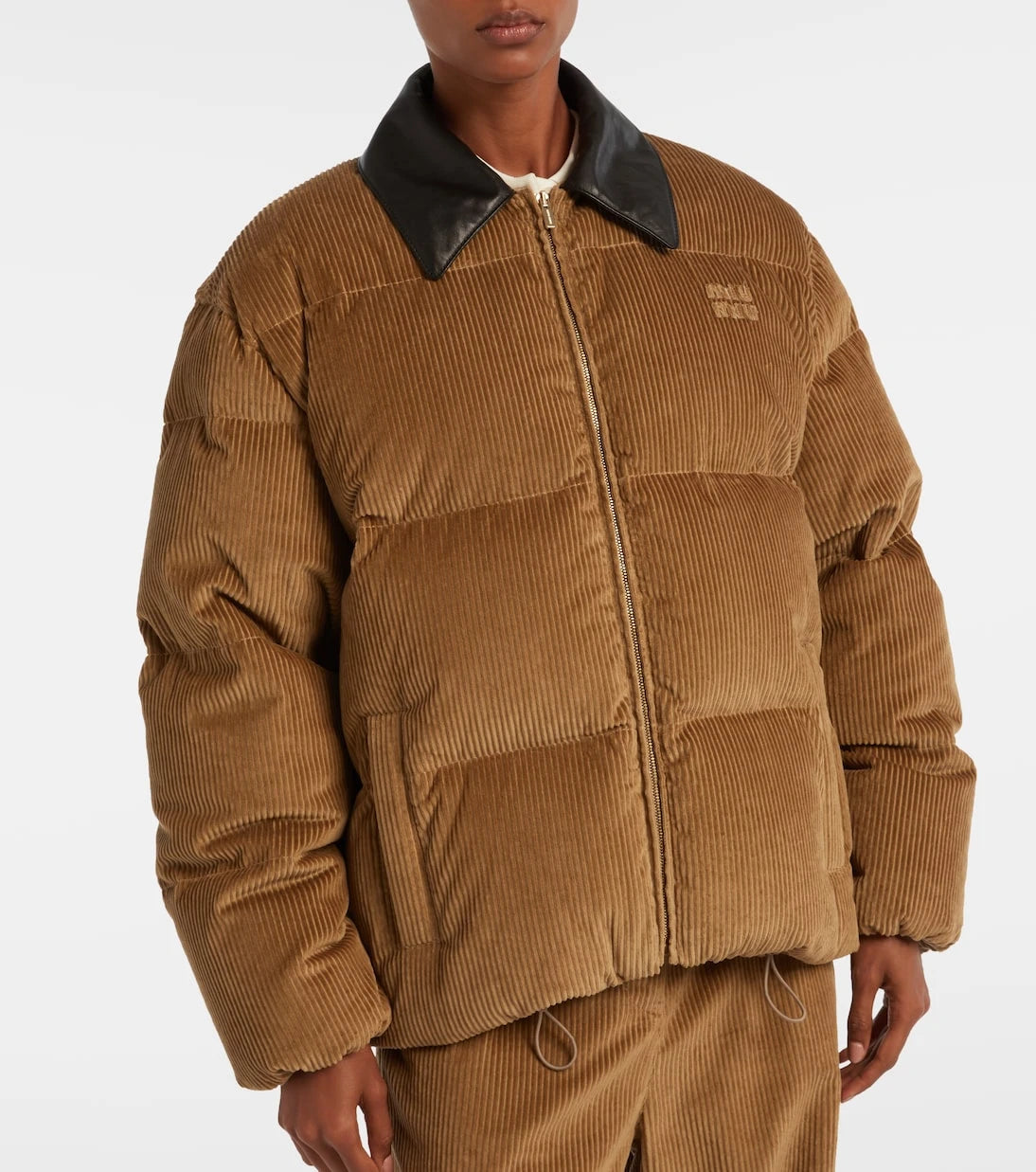 Miu Miu - Cotton corduroy down jacket