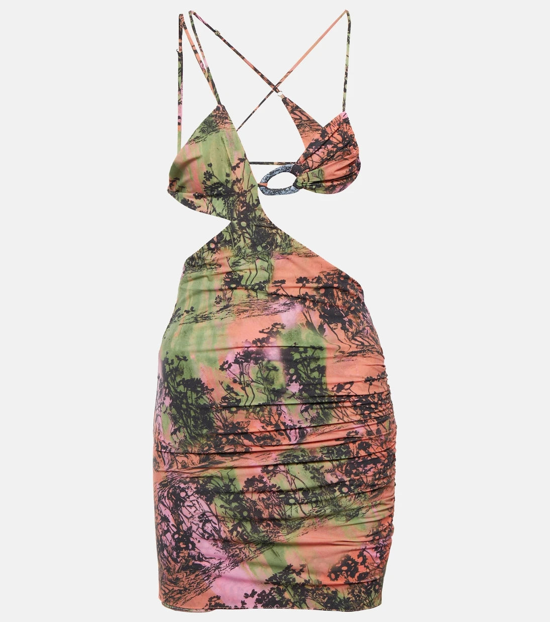 Roberta Einer - Lua printed cutout minidress