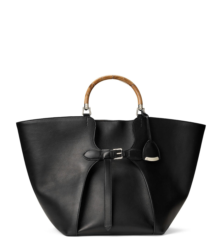 Large Leather Ralph Tote Bag