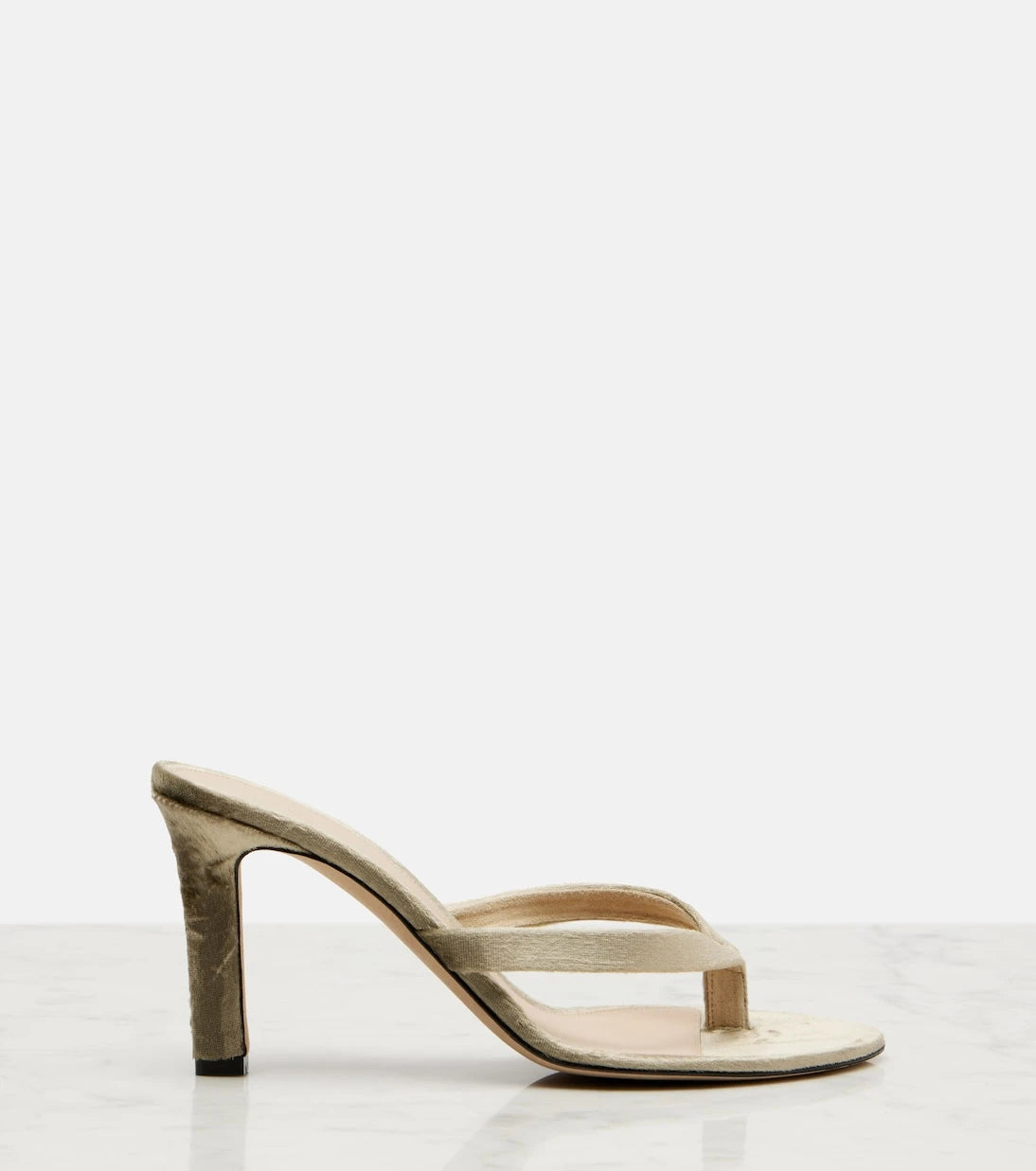 The Row - Sacha velvet thong sandals