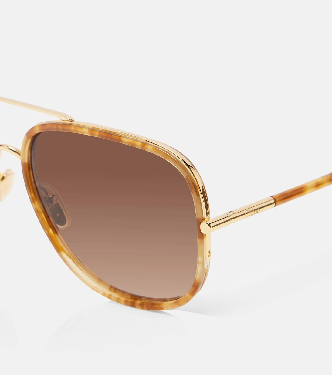 Chloé - Tubolar aviator sunglasses